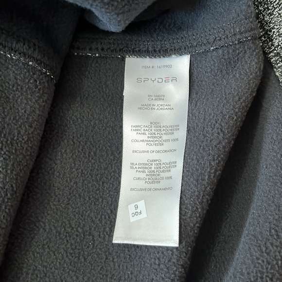 Spyder Gait Men’s Half Zip Black Gray Jacket Size Medium NWT - Picture 12 of 13